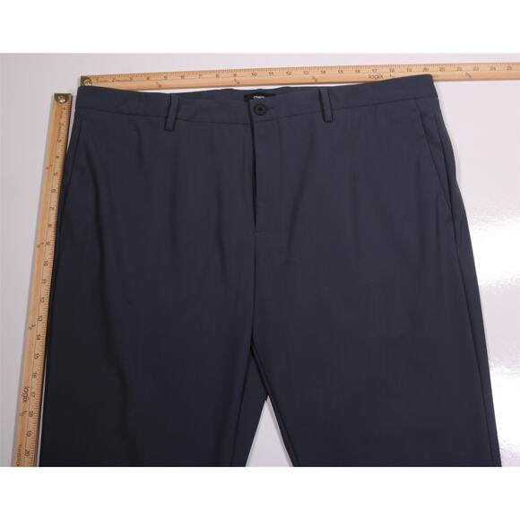 Theory Men's Zaine Blue Gray Performance Flat Front Dress Pants 40x29 - Picture 4 of 7